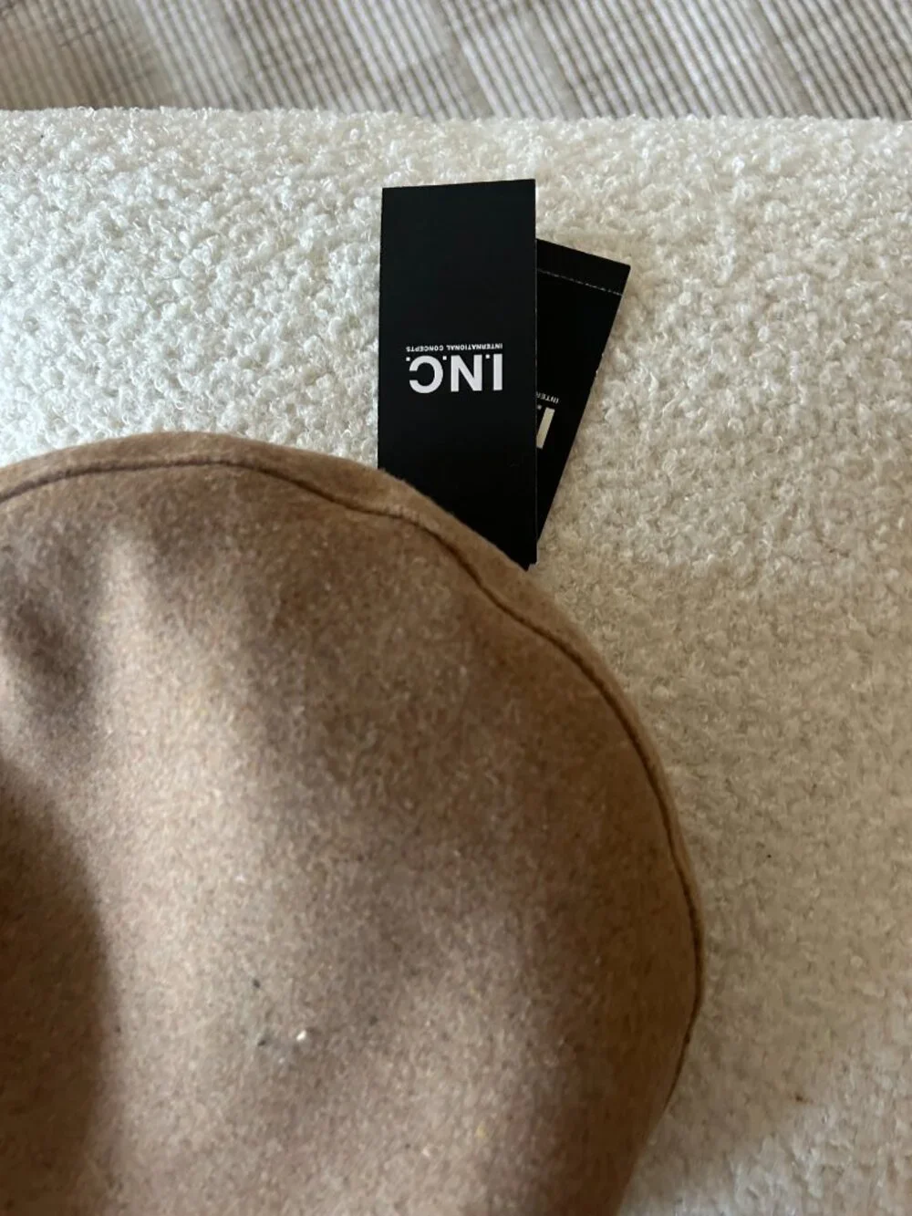 Inc international concepts Women's embellished Skipper Cap Camel color